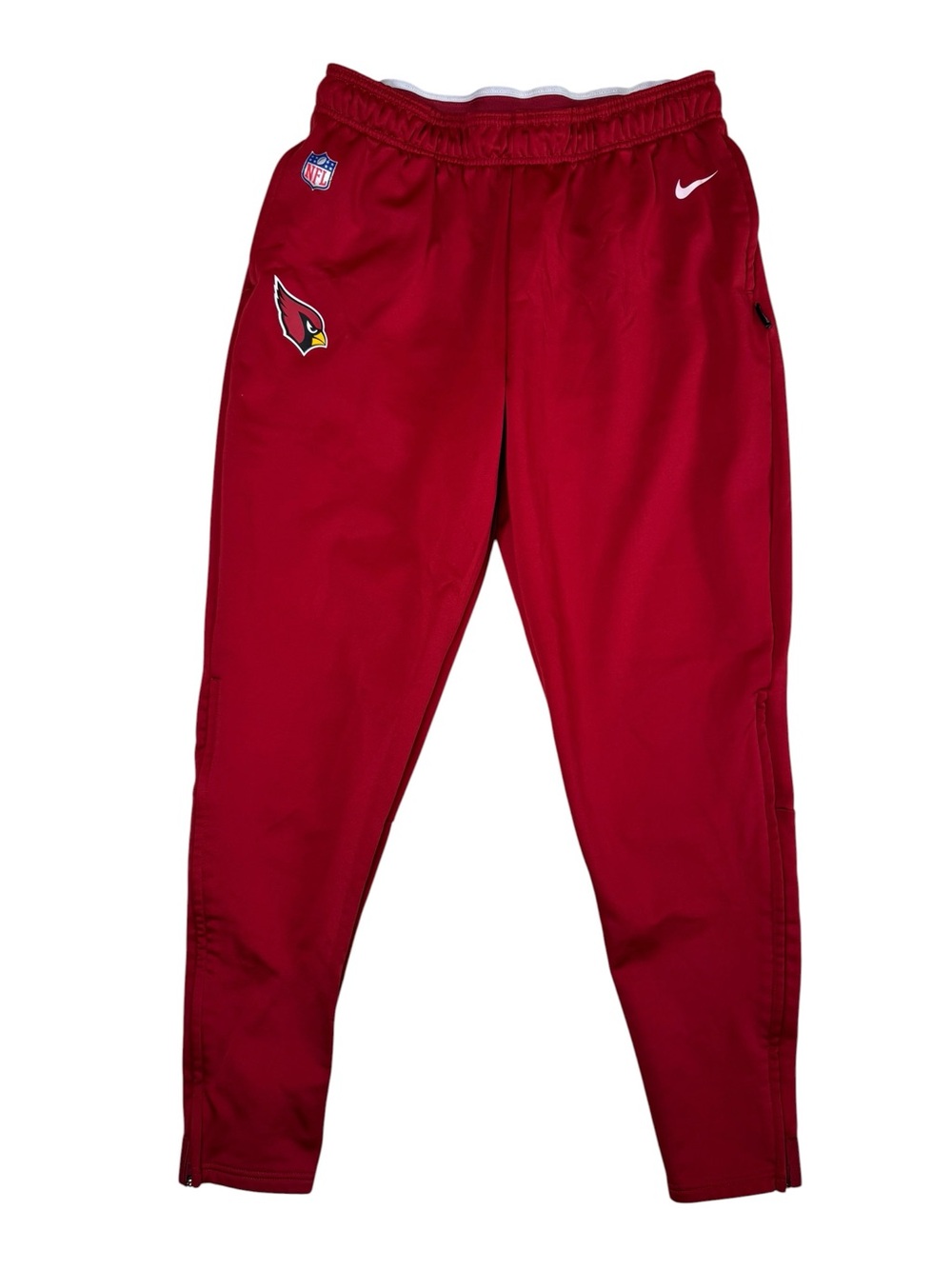 Nike NFL On Field Apparel Arizona Cardinals Dri-Fit Athletic Pants Red Men's L